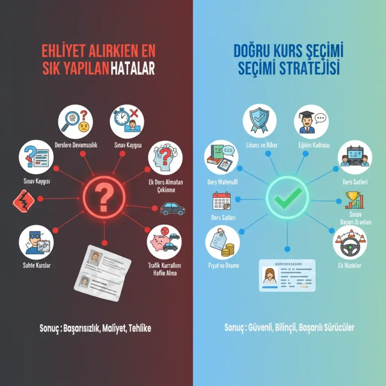 Ehliyet Alırken En Sık Yapılan Hatalar ve Doğru Kurs Seçimi Stratejisi